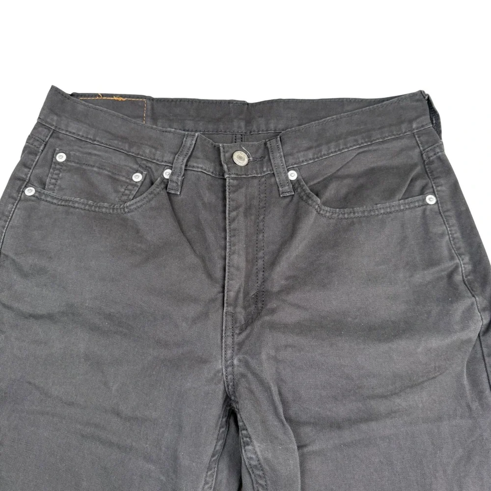Levis 514 Straight Fit Pants Mens 32x32 Charcoal Gray Stretch 00514-1922